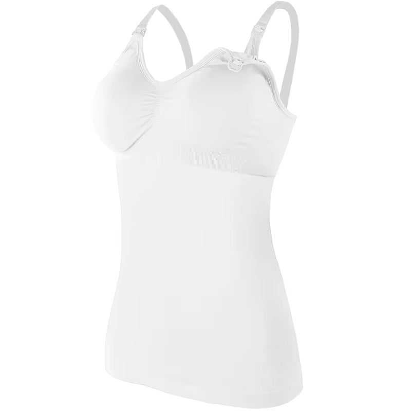 Wholesale plus Cup Breastfeeding Vest Top Pregnant Postpartum Bra Self-Contained Fixed Cup Base Skin Friendly Wear for Women